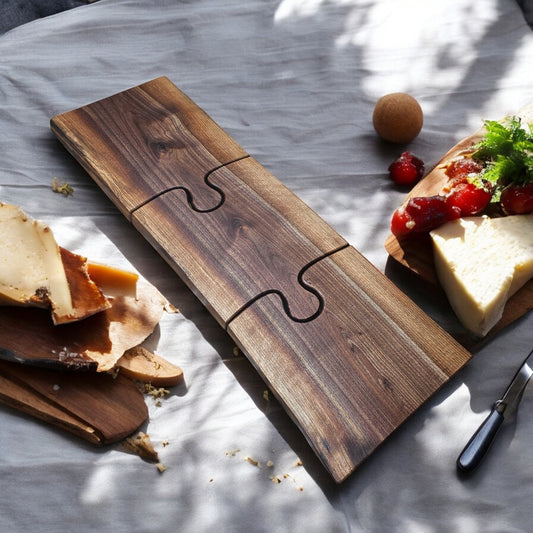 Walnut Puzzle Charcuterie Board